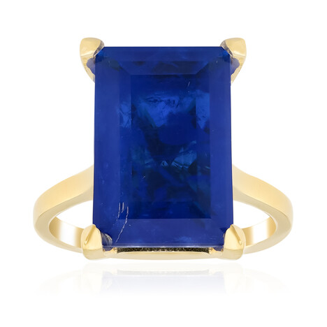 Blauer Quarz-Silberring