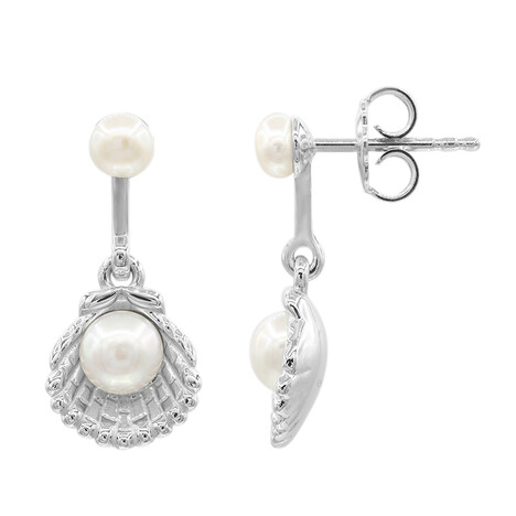 Freshwater pearl Silver Earrings (TPC)