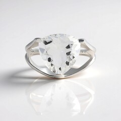 Anello in argento con Quarzo Bianco (de Melo Essence)