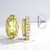 Orecchini in argento con Quarzo Ouro Verde (Gems en Vogue)