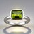 Anello in argento con Peridoto (CUSTODANA)