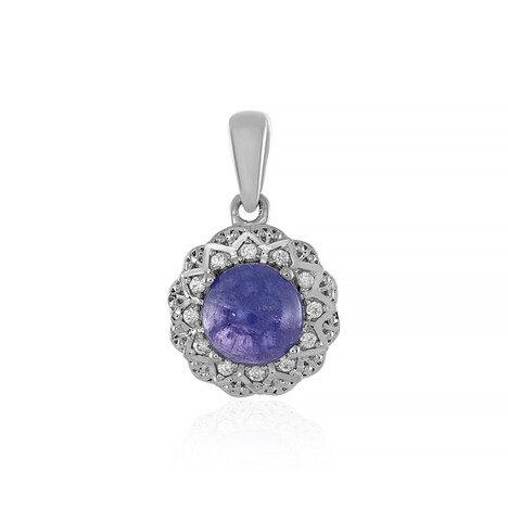 Pendentif en argent et Tanzanite