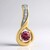Pendentif en or et Saphir Padparadscha