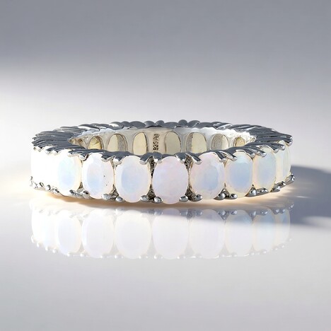 Anello in argento con Opale di Welo
