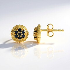 Orecchini in argento con Zaffiro Blu