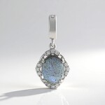 Pendentif en argent et Labradorite rose de Maniry