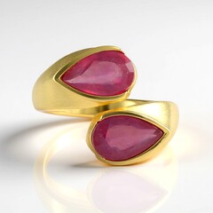 Anello in argento con Zaffiro Rosa del Madagascar (de Melo Essence)