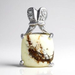 Ciondolo in argento con Magnesite