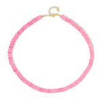 Collar en plata con Cuarzo rosado