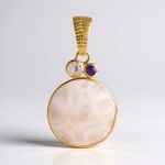 Ciondolo in argento con Natrolite