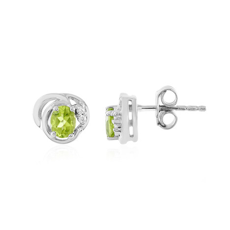 Orecchini in argento con Peridoto