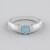 Anello in argento con Acquamarina Ofiki
