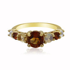 Bague en argent et Citrine Madère