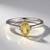 Anello in argento con Berillo Giallo