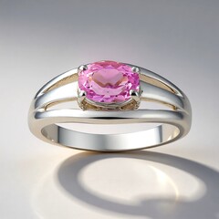 Anello in argento con Kunzite (Pallanova)