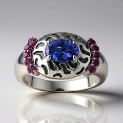 Bague en argent et Tanzanite (Remy Rotenier)