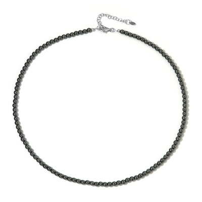 Black Hematite Silver Necklace