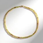 Collana in argento con Apatite Verde