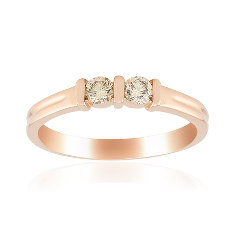 Anillo en oro con Diamante rosa de Francia de Argyle SI1 (Annette)