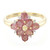Gouden ring met Onverhitte Padparadscha Saffieren (AMAYANI)