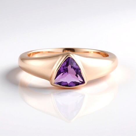 Anello in argento con Ametista del Marocco