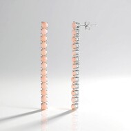 Orecchini in argento con Opale Rosa (de Melo Essence)