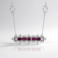 Collar en plata con Rodolita (Dallas Prince Designs)