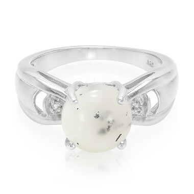 Dendriten-Achat-Silberring