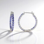 Orecchini in argento con Tanzanite
