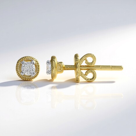 Orecchini in oro con Diamante SI1 (G) (Annette)