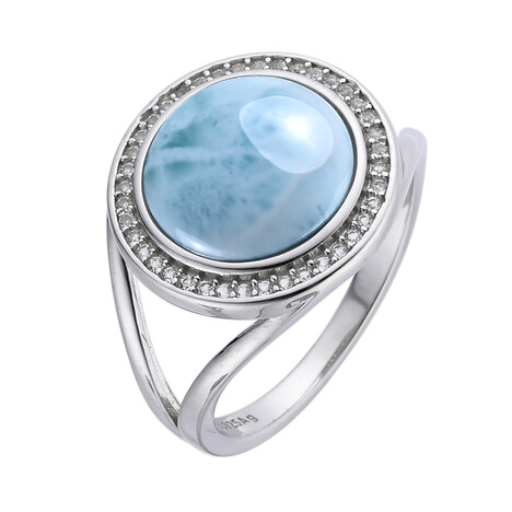 Larimar-Silberring