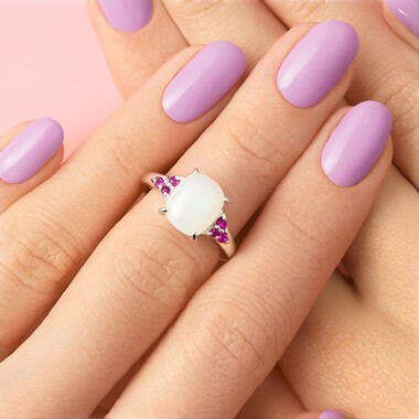 Welo-Opal-Silberring