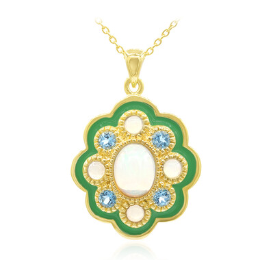 Collana in argento con Opale di Welo