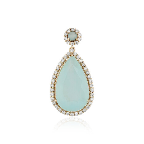 Paraiba-Opal-Goldanhänger (AMAYANI)