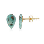Zilveren oorbellen met Venus chalcedonen (Bali Barong)