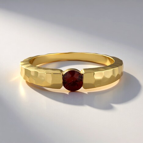 Anello in argento con Zircone Rosa