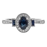 Blauer Ceylon-Saphir-Goldring