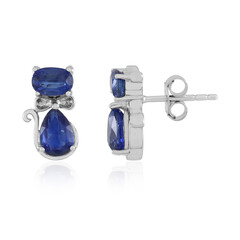 Pendientes en plata con Cianita de Nepal