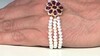 Bracelet en argent et Grenat magenta (de Melo Essence)