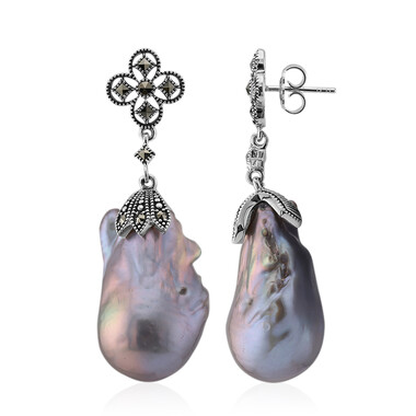 Orecchini in argento con Perla di Acqua Dolce (Annette classic)