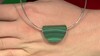 Colgante en plata con Malaquita (MONOSONO COLLECTION)
