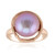 Anillo en plata con Perla Ming púrpura (TPC)