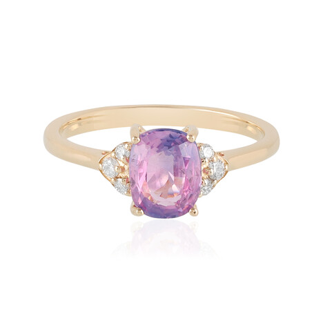 Anillo en oro con Zafiro Luc Yen (sin calentar) (AMAYANI)