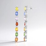 Orecchini in argento con Zaffiro Fancy