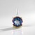 Ciondolo in argento con Quarzo Mistico Blu