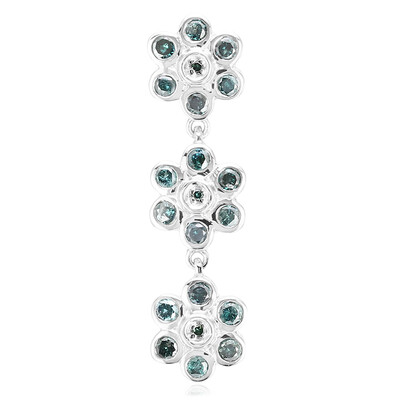 Zilveren hanger met Fancy diamanten