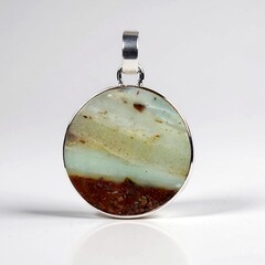 Ciondolo in argento con Calcedonio del Pacifico