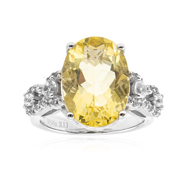 Anello in argento con Fluorite Gialla