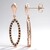 Orecchini placcati in oro con Diamante Fancy