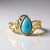 Bague en or et Turquoise Sleeping Beauty (Ornaments by de Melo)